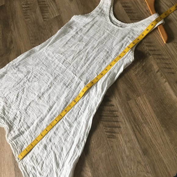 White Maiden Flowy Cotton Handkerchief Dress - Picture 12 of 15